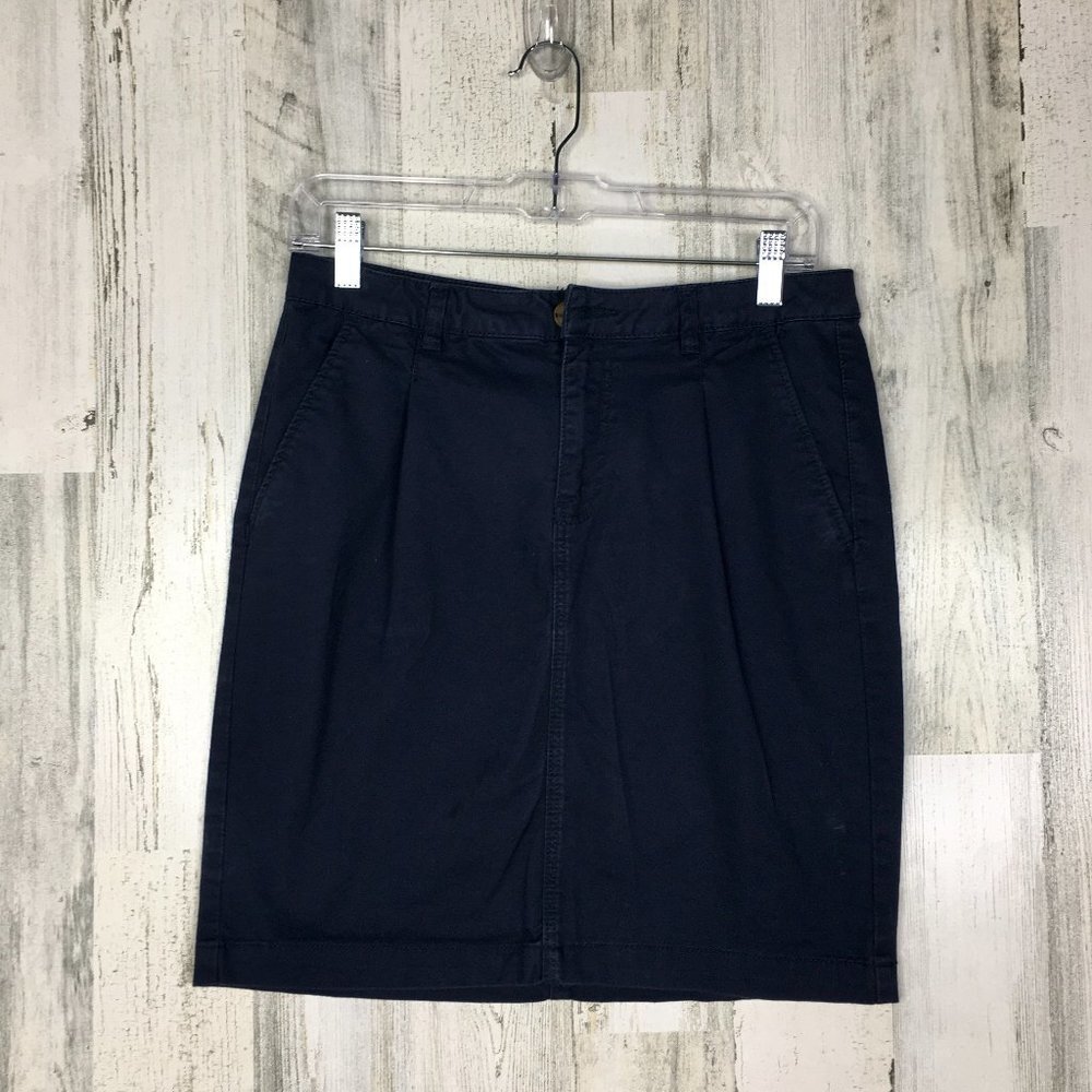 Orsay Womens Navy Blue Cotton Twill Skirt EUR 36